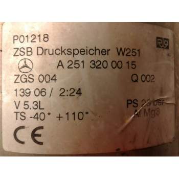 Recambio de pulmon suspension neumatico delantero izquierdo para mercedes-benz clase r (w251) referencia OEM IAM A2513200015  
