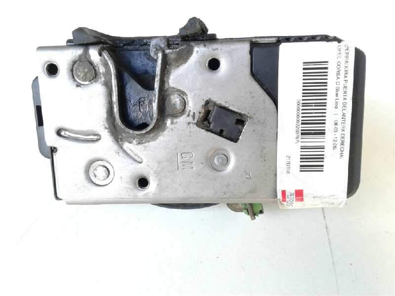 Recambio de cerradura puerta delantera derecha para opel corsa c blue line referencia OEM IAM 133107  