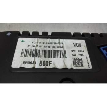 Recambio de cuadro instrumentos para volkswagen polo (6r1) sport referencia OEM IAM 6R0920860F  