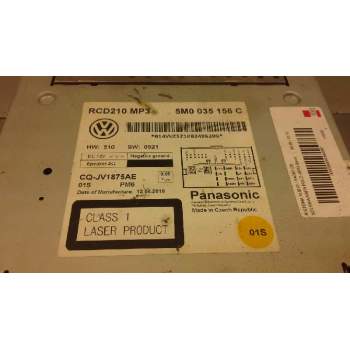 Recambio de sistema audio / radio cd para volkswagen polo (6r1) sport referencia OEM IAM 5M0035156C  