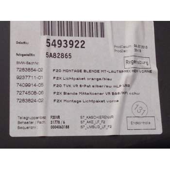 Recambio de guarnecido puerta delantera derecha para bmw serie 1 lim. (f20/f21) referencia OEM IAM 7240404  