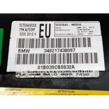 Recambio de airbag lateral delantero derecho para bmw serie 3 berlina (e46) 320d referencia OEM IAM 348217483097  
