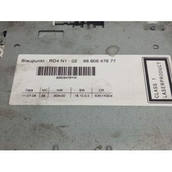 Recambio de sistema audio / radio cd para citroën c5 berlina exclusive referencia OEM IAM 9660647877  