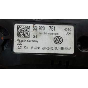 Recambio de cuadro instrumentos para volkswagen golf vii sportsvan advance bluemotion tech referencia OEM IAM 5G1920  