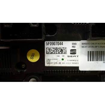 Recambio de mando calefaccion aire acondicionado para seat leon (5f1) style referencia OEM IAM 5F0907044  