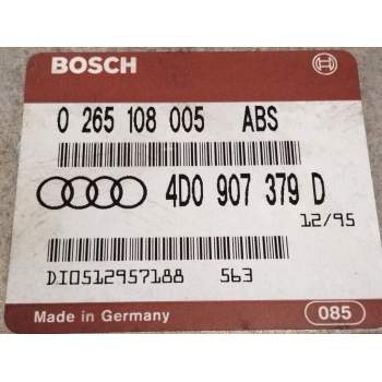 Recambio de centralita abs para audi a4 b5 (8d2) 1.8 t referencia OEM IAM 4D0907379D 0265108005 