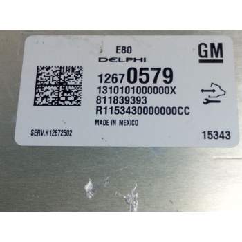 Recambio de centralita motor uce para opel astra k lim. 5türig referencia OEM IAM 12670579  