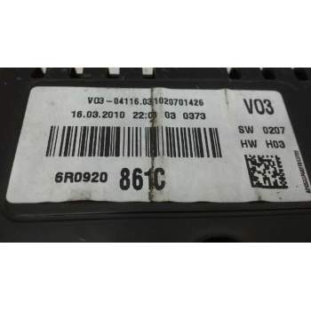 Recambio de cuadro instrumentos para volkswagen polo (6r1) advance referencia OEM IAM 6R0920861C  