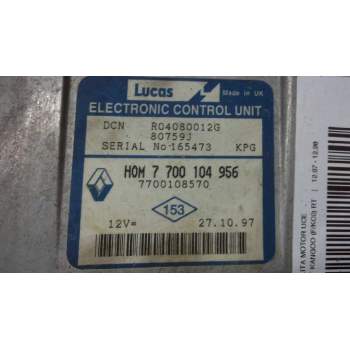 Recambio de centralita motor uce para renault kangoo (f/kc0) rt referencia OEM IAM 7700104956 R04080012G 80759J