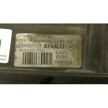 Recambio de faro derecho para renault laguna ii (bg0) privilege referencia OEM IAM 8200207516 73010137M 