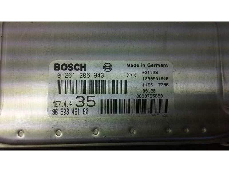 Recambio de centralita motor uce para peugeot 307 (s1) xs referencia OEM IAM 0261206943 9650346180 BOSCH