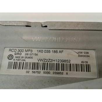 Recambio de sistema audio / radio cd para volkswagen caddy ka/kb (2k) furg. referencia OEM IAM 1K0035186AF  