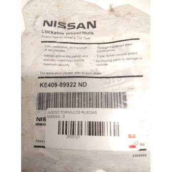 Recambio de juego tornillos ruedas para nissan referencia OEM IAM KE40989922ND  