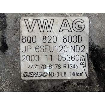Recambio de compresor aire acondicionado para seat cordoba berlina (6l2) fresh referencia OEM IAM 6Q0820803D  