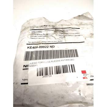 Recambio de juego tornillos ruedas para nissan referencia OEM IAM KE40989922ND  