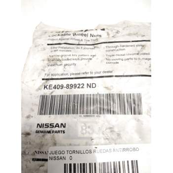 Recambio de juego tornillos ruedas para nissan referencia OEM IAM KE40989922ND  