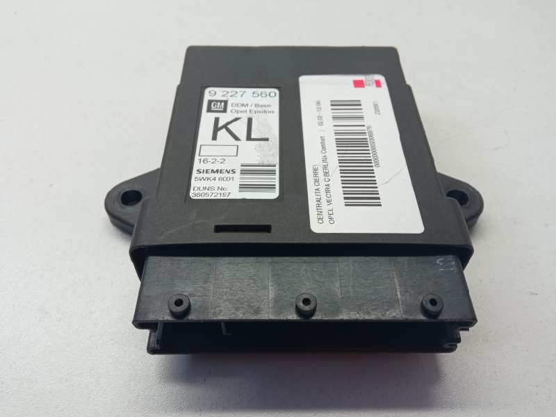 Recambio de centralita cierre para opel vectra c berlina comfort referencia OEM IAM 9227560 5WK46001 360572197
