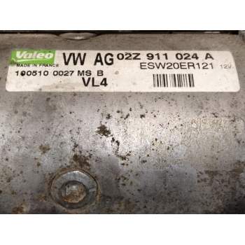Recambio de motor arranque para volkswagen golf vi (5k1) 1.6 tdi referencia OEM IAM 02Z911024A  