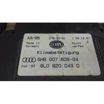 Recambio de mando calefaccion aire acondicionado para audi a3 (8l) 1.8 t ambiente referencia OEM IAM 8L0820043D  