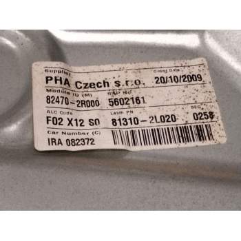 Recambio de elevalunas delantero izquierdo para hyundai i30 (fd) 2.0 crdi referencia OEM IAM 824712R000  