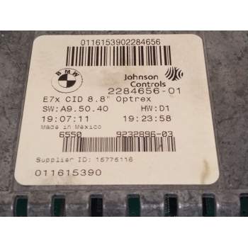Recambio de pantalla multifuncion para bmw x6 (e71, e72) xdrive 40 d referencia OEM IAM 2284656  