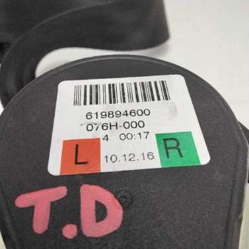 Recambio de cinturon seguridad trasero derecho para volvo v40 2.0 diesel cat referencia OEM IAM 619894600  