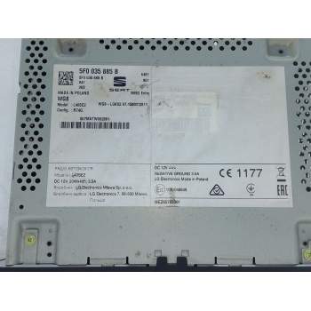 Recambio de sistema audio / radio cd para seat toledo (kg3) 1.6 tdi referencia OEM IAM 5F003588B  