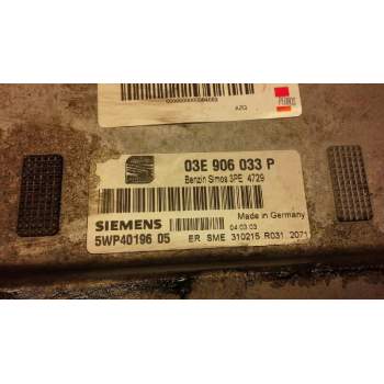 Recambio de centralita motor uce para seat ibiza (6l1) stella referencia OEM IAM 03E906033P 5WP4019605 3PE4729