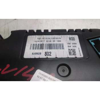 Recambio de cuadro instrumentos para seat ibiza (6j5) stylance / style referencia OEM IAM 6J0920802  