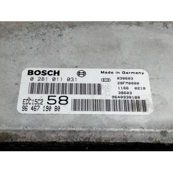 Recambio de centralita motor uce para fiat ulysse (121) 2.0 jtd cat referencia OEM IAM 9646719080 0281011031 