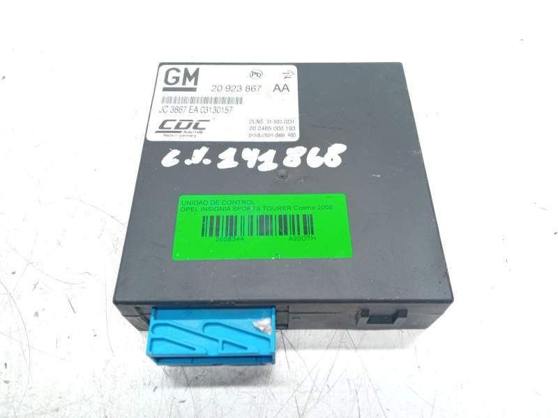 Recambio de unidad de control para opel insignia sports tourer cosmo referencia OEM IAM 20923867  