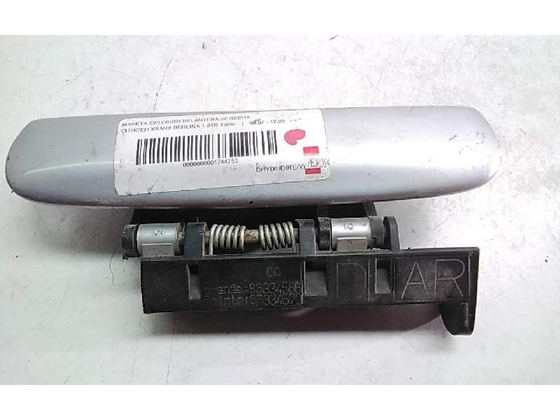 Recambio de maneta exterior delantera derecha para citroën xsara berlina 1.9td tonic referencia OEM IAM 96334566  