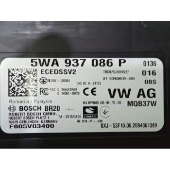 Recambio de modulo confort para seat leon (kl1) fr referencia OEM IAM 5WA937086P F005V03400 ECEDSSV2