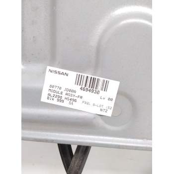 Recambio de elevalunas delantero derecho para nissan qashqai+2 (jj10) acenta referencia OEM IAM 80770JD00A AL2298HS496 4694930