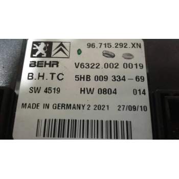 Recambio de mando climatizador para peugeot 407 sw sport referencia OEM IAM 96512442XT  