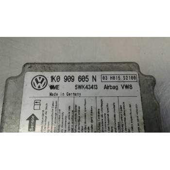 Recambio de centralita airbag para volkswagen golf v berlina (1k1) gt sport referencia OEM IAM 1K0909605N 5WK43413 03H015S2100
