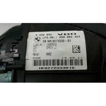 Recambio de cuadro instrumentos para bmw serie 1 lim. (f20) 120d referencia OEM IAM  600002354 9272333-01