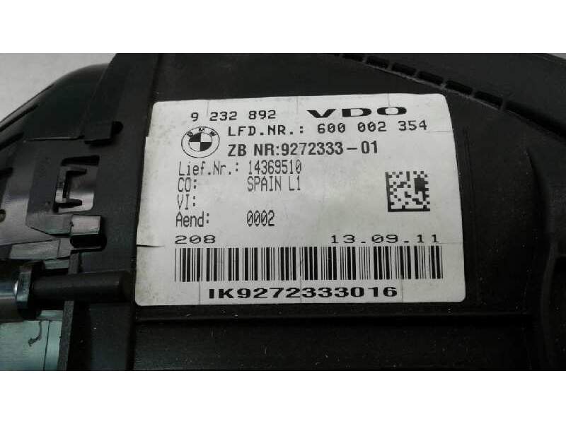 Recambio de cuadro instrumentos para bmw serie 1 lim. (f20) 120d referencia OEM IAM  600002354 9272333-01