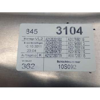 Recambio de elevalunas delantero izquierdo para mercedes-benz clase e (w212) lim. referencia OEM IAM A2128201502  