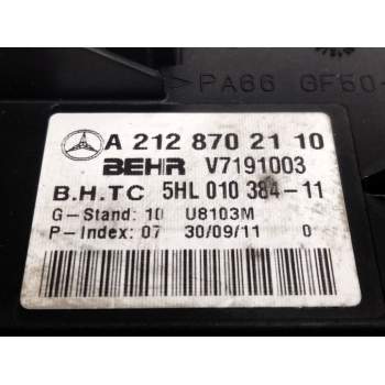 Recambio de resistencia calefaccion para mercedes-benz clase e (w212) lim. referencia OEM IAM A2128702110  