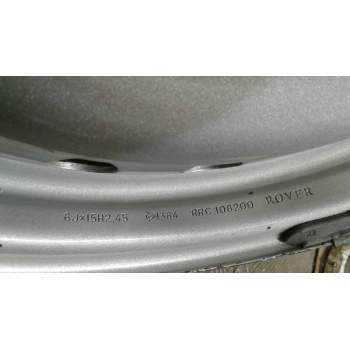 Recambio de llanta hierro para mg serie 400 (rt) referencia OEM IAM 15 PULGADAS 4 TORNILLOS PORTOLES 