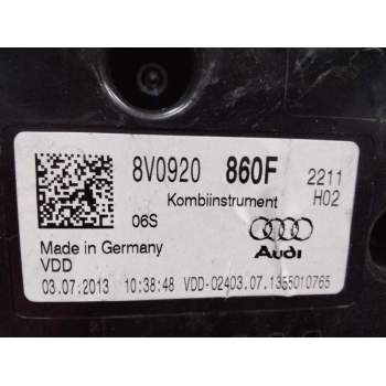 Recambio de cuadro instrumentos para audi a3 (8v) ambiente referencia OEM IAM 8V0920  