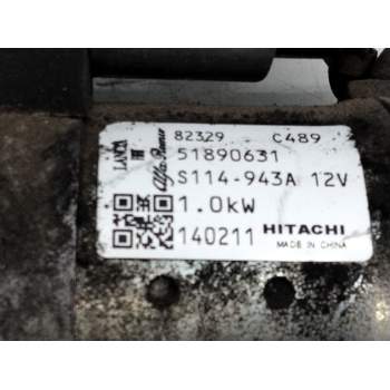 Recambio de motor arranque para fiat punto evo (199_) 1.3 d multijet referencia OEM IAM 51890631  