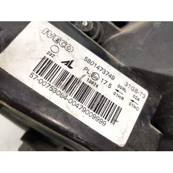Recambio de faro derecho para iveco daily vi furgoneta 33s16, 35s16, 35c16, 40c16, 50c16 referencia OEM IAM 5801473749  