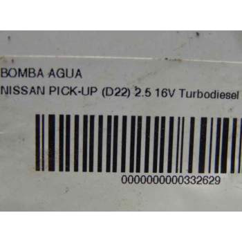 Recambio de bomba agua para nissan pick-up (d22) 2.5 16v turbodiesel cat referencia OEM IAM   