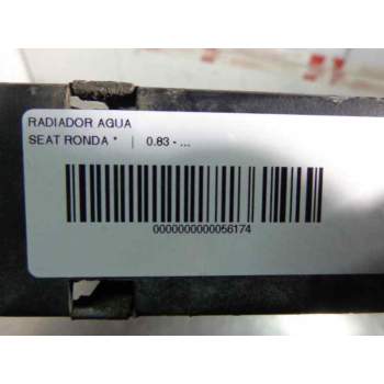 Recambio de radiador agua para seat ronda referencia OEM IAM   26074