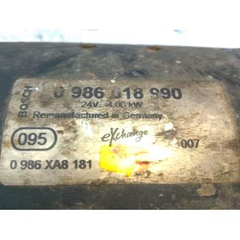Recambio de motor arranque para man 18.224 llc referencia OEM IAM 0986018990  