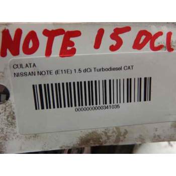 Recambio de culata para nissan note (e11e) 1.5 dci turbodiesel cat referencia OEM IAM   