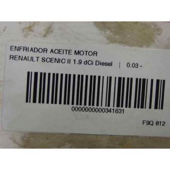 Recambio de enfriador aceite motor para renault scenic ii 1.9 dci diesel referencia OEM IAM   
