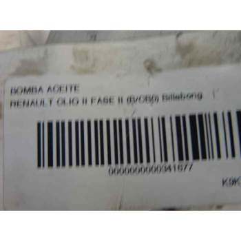 Recambio de bomba aceite para renault clio ii fase ii (b/cb0) 1.5 dci diesel referencia OEM IAM   